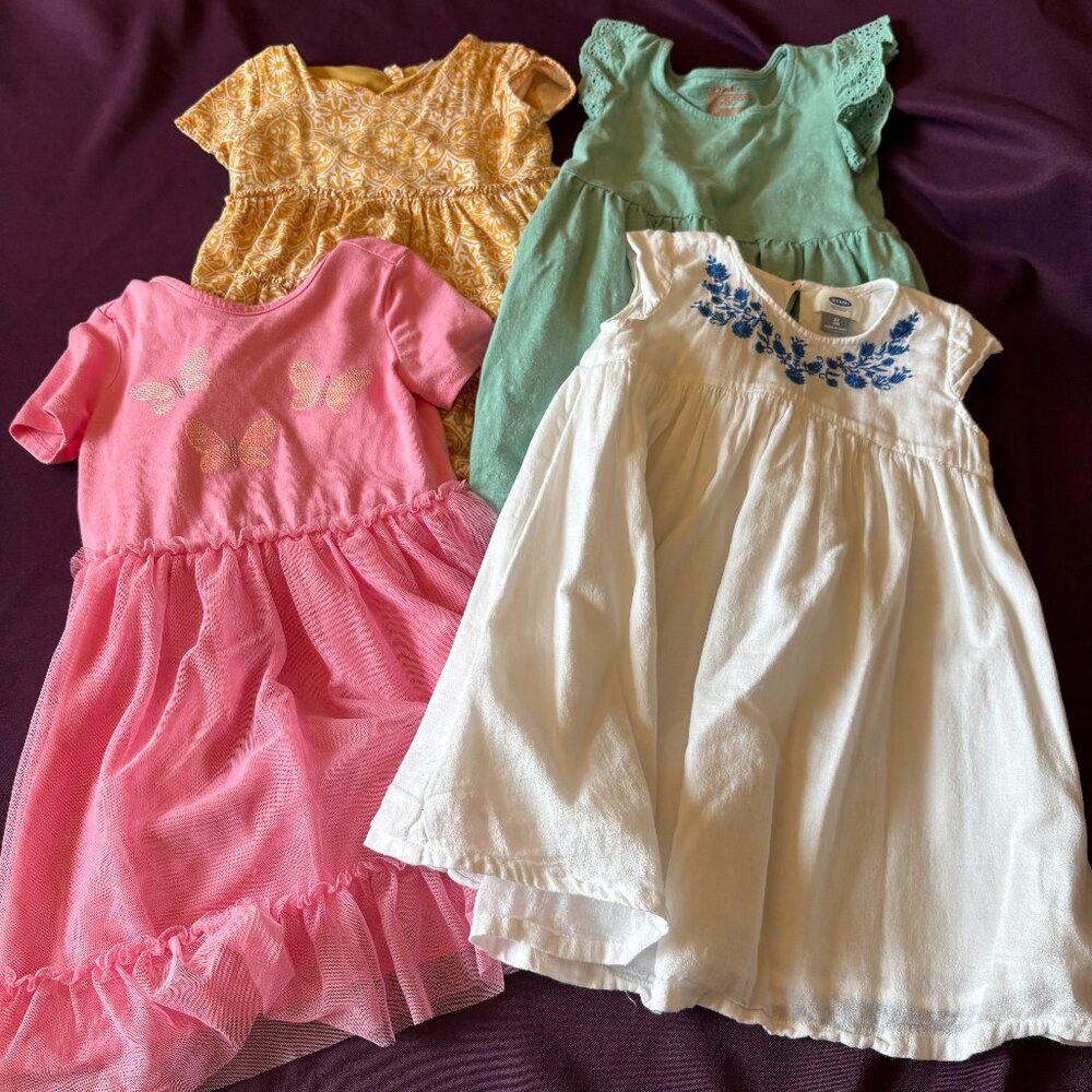 Toddler Girl Dress Lot Size 5T Tommy Bahama, Old Navy, Cat & Jack Summer Dresses